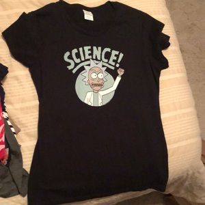 Science Rick & Morty black short sleeve t shirt